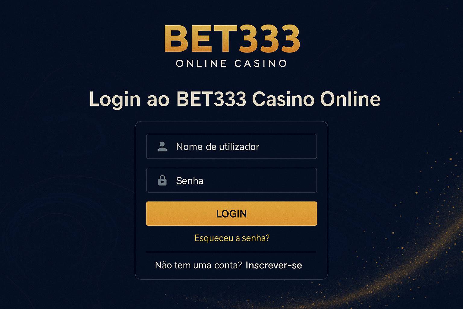 Login no Cassino BET333